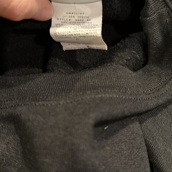 Champion Sweatshirt Womens Large Black Crew Neck Pull Over Motivated Boxy - Picture 10 of 11